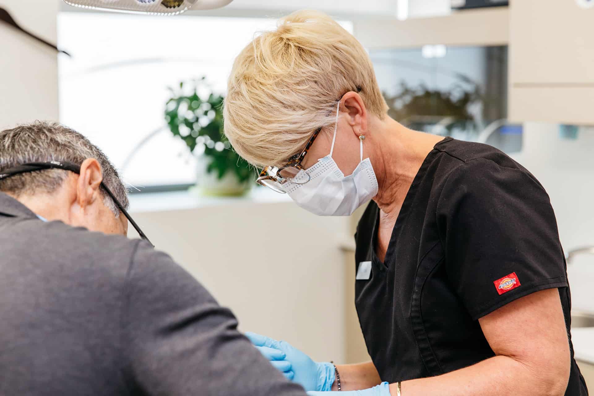 Experienced PoloPark Dental staff hard at work